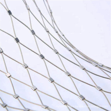 price for sale High quality flexible ferrule rope mesh stainless steel wire cable mesh